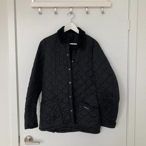 Barbour black quilted jacket